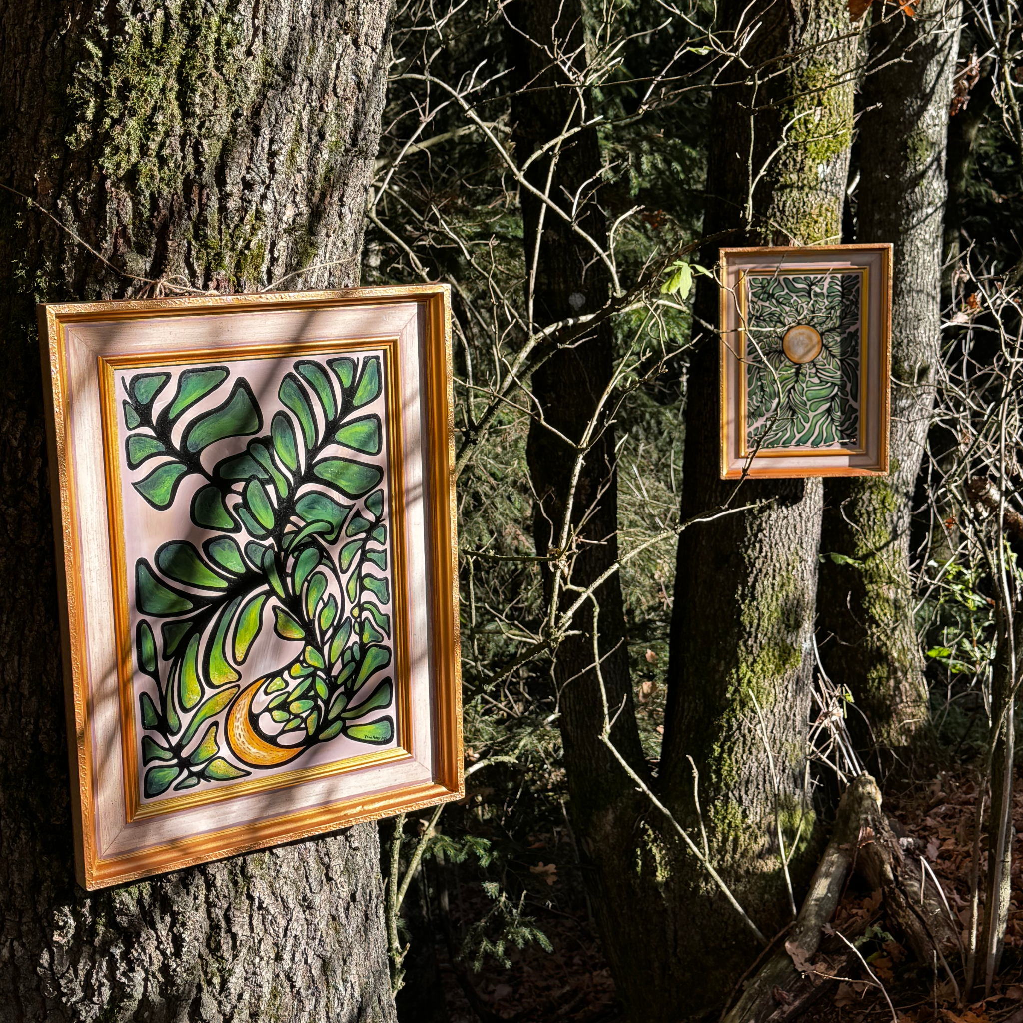 Sun and Moon Diptych